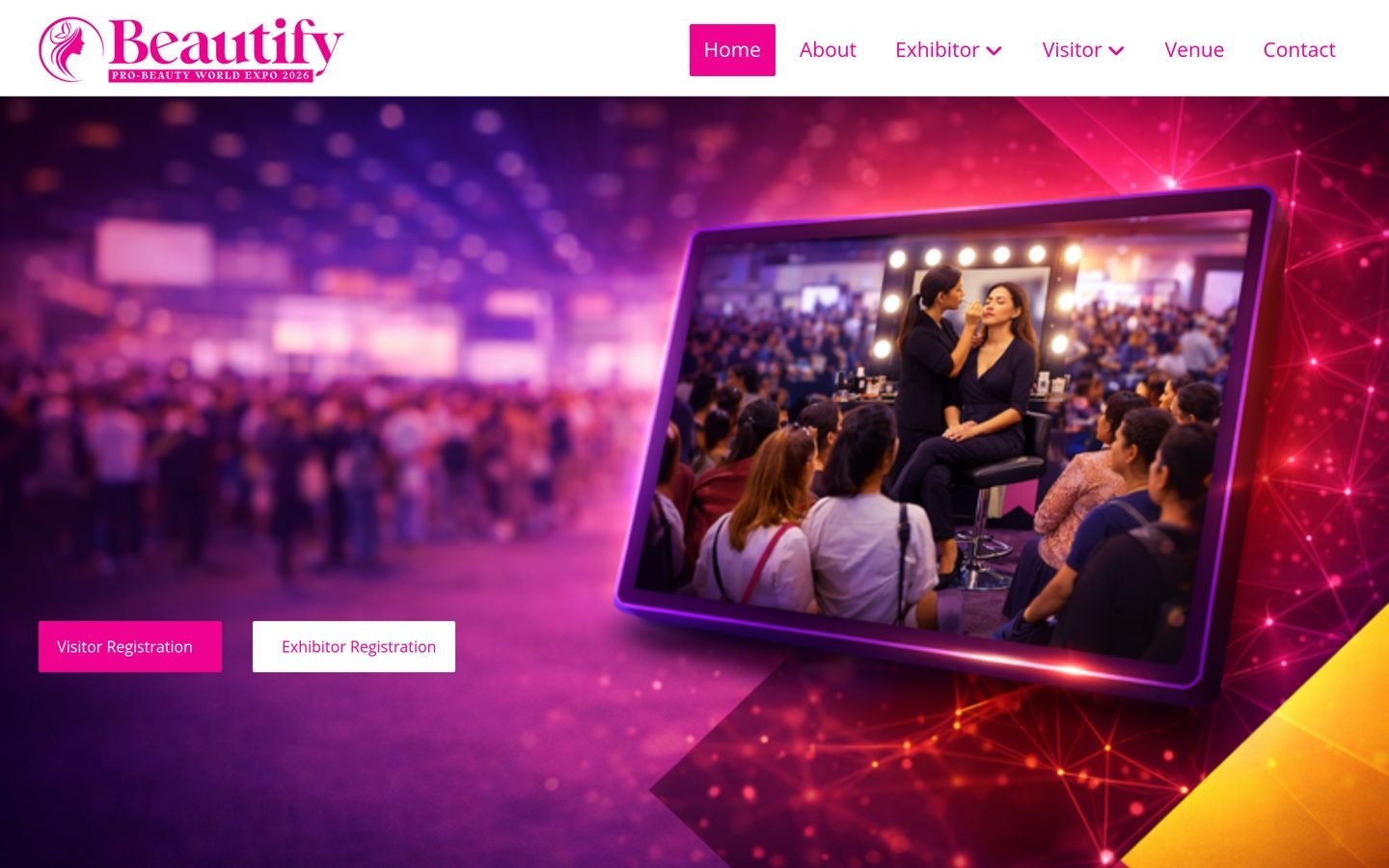 Beautify Expo website screenshot