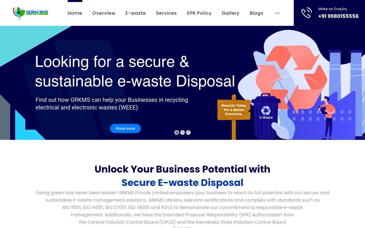 GRKMS website screenshot
